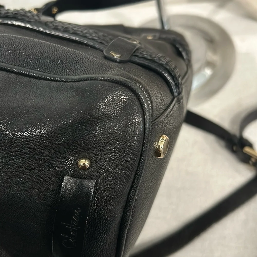 Cole Haan Leather Pleated Hobo 2 ways Bag